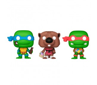 Blister 3 figuras Carrot Pocket POP Tortugas Ninja Splinter Leonardo Raphael