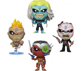 Blister 4 figuras POP Iron Maiden Exclusive