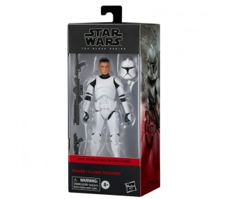 Figura Phase I Clone Trooper Star Wars: El Ataque de los Clones 15cm