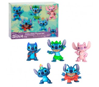 Blister 5 figuras Stitch Disney 7cm