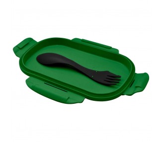 Sandwichera + cubierto Minecraft