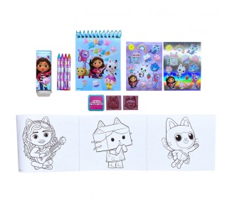 Set papeleria 3D La Casa de Muñecas de Gabby