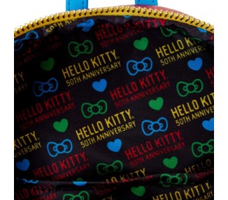 Mochila 50th Anniversary Hello Kitty Loungefly 26cm