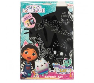 Set papeleria Scratch Art La Casa de Muñecas de Gabby