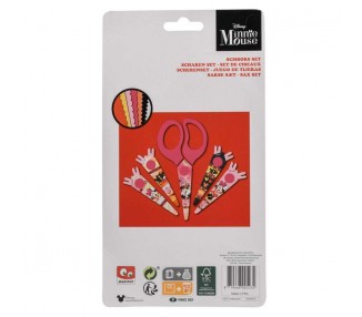 Blister tijeras + 5 cubre hojas Minnie Disney