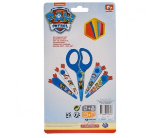 Blister tijeras + 5 cubre hojas Paw Patrol