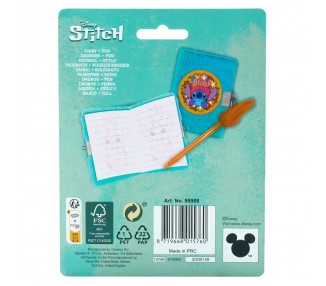 Mini diario + boligrafo Stitch Disney