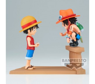 Figura Monkey D Luffy & Portgas D Ace World Collectable Log Stories One Piece 8cm