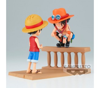 Figura Monkey D Luffy & Portgas D Ace World Collectable Log Stories One Piece 8cm
