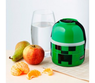 Fiambrera Creeper Minecraft triple