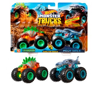 Blister 2 coches Demolicion Monster Trucks Hot Wheels surtido