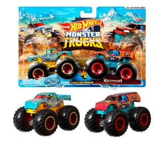Blister 2 coches Demolicion Monster Trucks Hot Wheels surtido