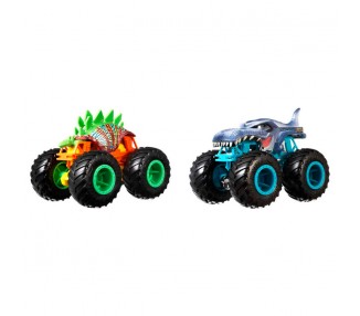 Blister 2 coches Demolicion Monster Trucks Hot Wheels surtido