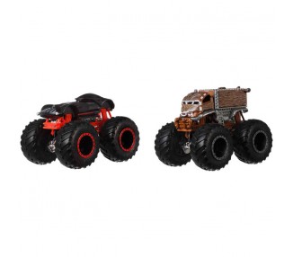 Blister 2 coches Demolicion Monster Trucks Hot Wheels surtido