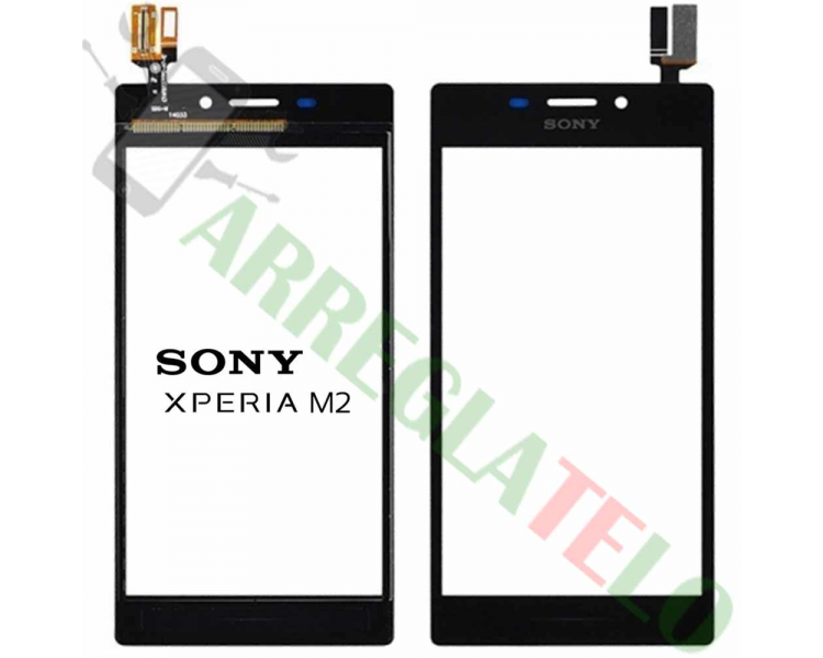 Pantalla Tactil Digitalizador Para Sony Xperia M2 S50H D2303 Negro Negra