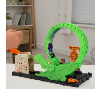 Pista Ataque del Cocodrilo City Hot Wheels