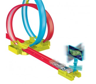 Pista Acrobacias Laser Neon Speeders Hot Wheels