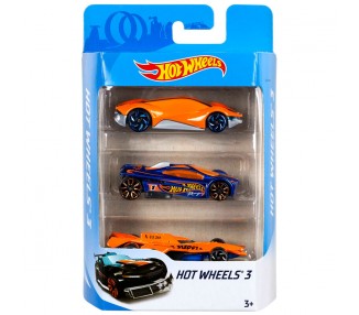 Blister 3 vehiculos Hot Wheels surtido