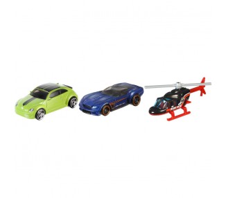 Blister 3 vehiculos Hot Wheels surtido