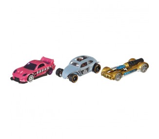 Blister 3 vehiculos Hot Wheels surtido