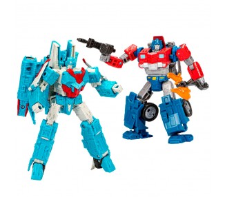 Set 2 figuras Data Cleark & Senator Humble Origins Legacy Evolution Rise of Tyranny Transformers 17,5cm