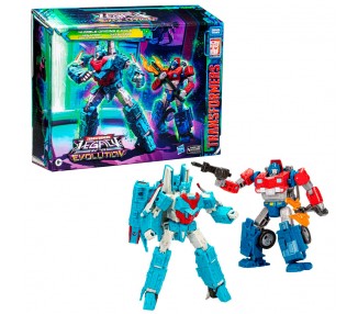 Set 2 figuras Data Cleark & Senator Humble Origins Legacy Evolution Rise of Tyranny Transformers 17,5cm