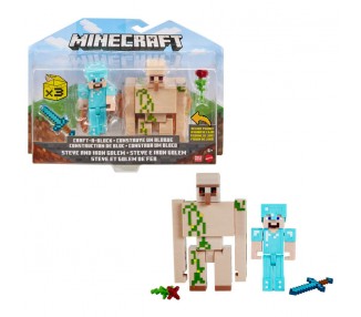 Blister 2 figuras Minecraft 8cm surtido