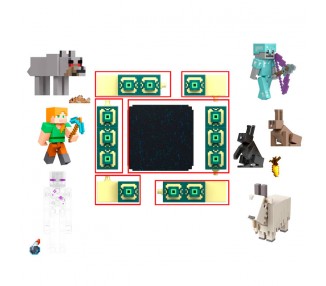 Figura Minecraft 8cm surtido
