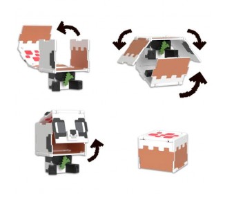 Figura intercambiable Minecraft 9,5cm surtido