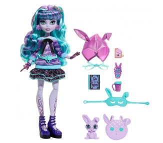 Muñeca Twyla Fiesta Pijama Monster High 25cm