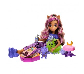 Muñeca Clawdeen Wolf Fiesta Pijama Monster High 25cm