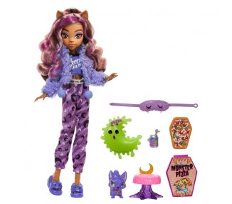 Muñeca Clawdeen Wolf Fiesta Pijama Monster High 25cm