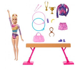 Muñeca Gimnasta + set juego Barbie