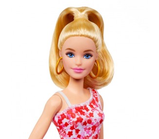 Muñeca Fashionista Vestido Rosa Flores surtido