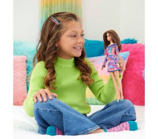 Muñeca Fashionista Vestido Estampado Marmol surtido