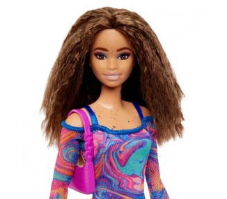 Muñeca Fashionista Vestido Estampado Marmol surtido