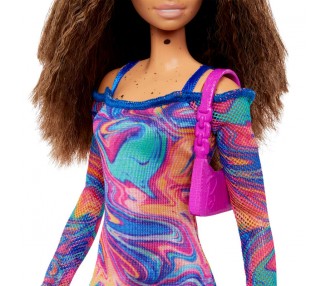 Muñeca Fashionista Vestido Estampado Marmol surtido