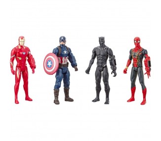 Blister 4 figuras Titan Hero Series Marvel 30cm