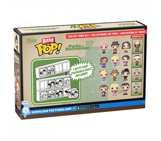Blister 4 figuras Bitty POP Park and Recreation Ron