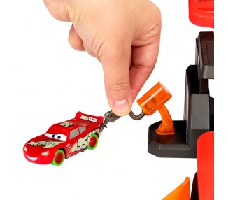 Pista Glow Race Lanza y Cruza Cars Disney Pixar