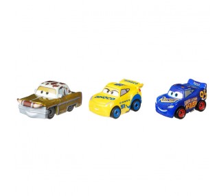 Blister 3 coches Cars Disney Pixar surtido