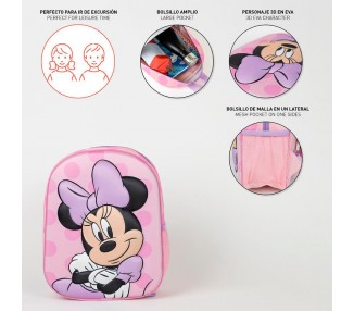 Mochila 3D Minnie Disney 31cm