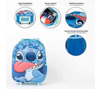 Trolley 3D Stitch Disney 31cm