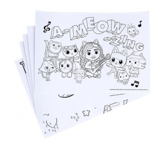 Set papeleria coloreable La Casa de Muñecas de Gabby