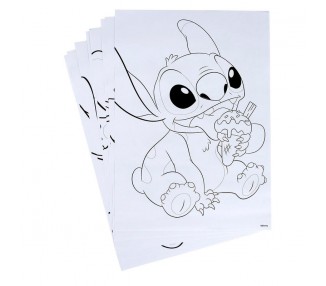 Set papeleria coloreable Stitch Disney