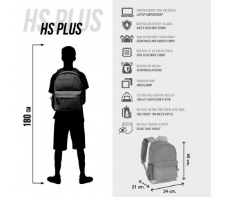 Mochila Plus Caped Batman DC Comics 43cm adaptable