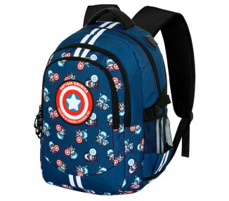 Mochila Plus Brave Capitan America Marvel 44cm