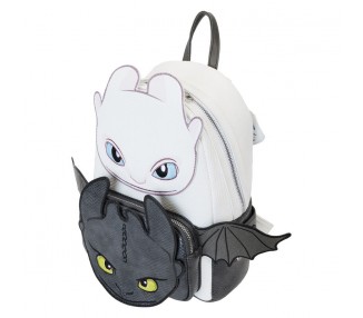Mochila Furia Luminosa & Furia Nocturna Como Entrenar a tu Dragon Loungefly 26cm