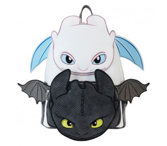 Mochila Furia Luminosa & Furia Nocturna Como Entrenar a tu Dragon Loungefly 26cm