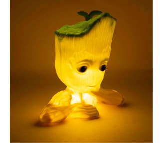 Lampara 3D Groot Guardianes de la Galaxia Marvel 22cm sonido